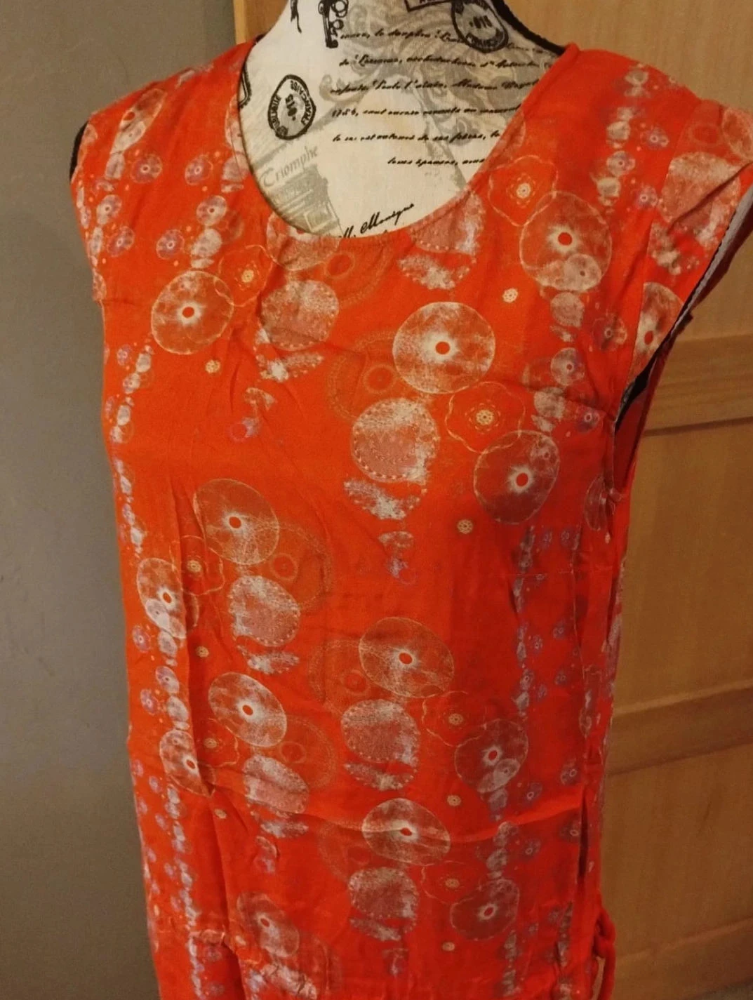 Vestido laranja com padrões, One step T38/40 – photo 4